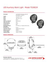 Product Spec Sheet